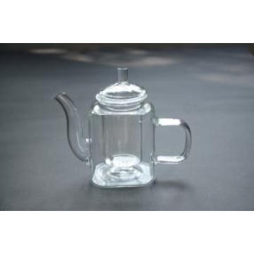 Tableware Handblown 350ml Transparent Borosilicate Glass Teapot with Infuser